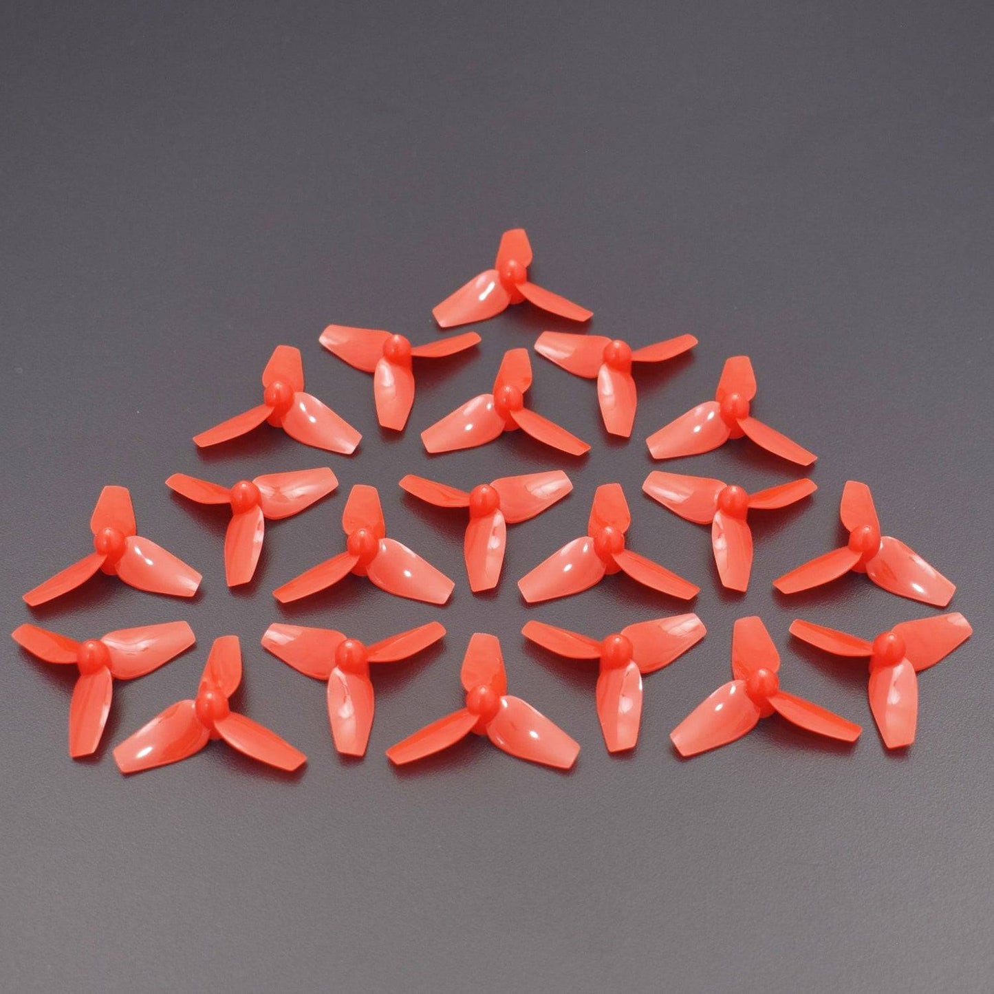 20pcs 40mm Propellers 3-Blade Prop CW CCW Sets Replacement Parts Tri-blade for Drone Racing Quadcopter DIY (Red) - RS1390 - REES52