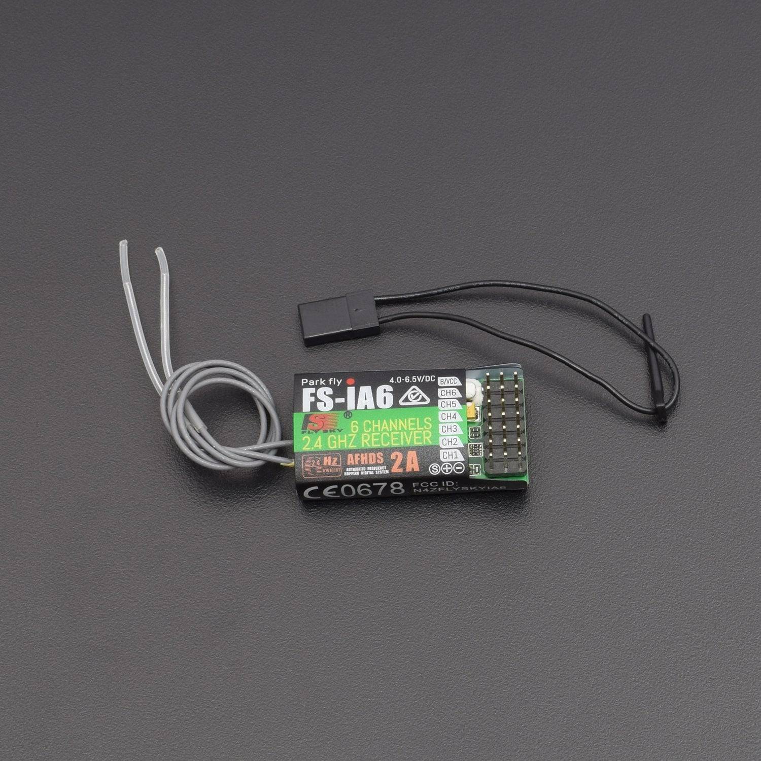 2.4G Flysky FS-i6 6 Ch Receiver PPM Output with iBus Port Compatible Flysky i4 i6 i10 Transmitter - RS401 - REES52