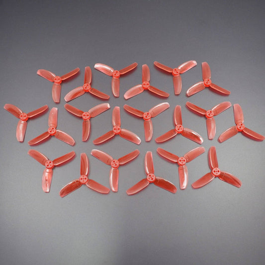 10 Pairs KINGKONG/LDARC 2840 2.8X4 CW CCW 3-blade Propeller 1.5mm Mounting Hole for RC FPV Racing Drone - RS1389 - REES52