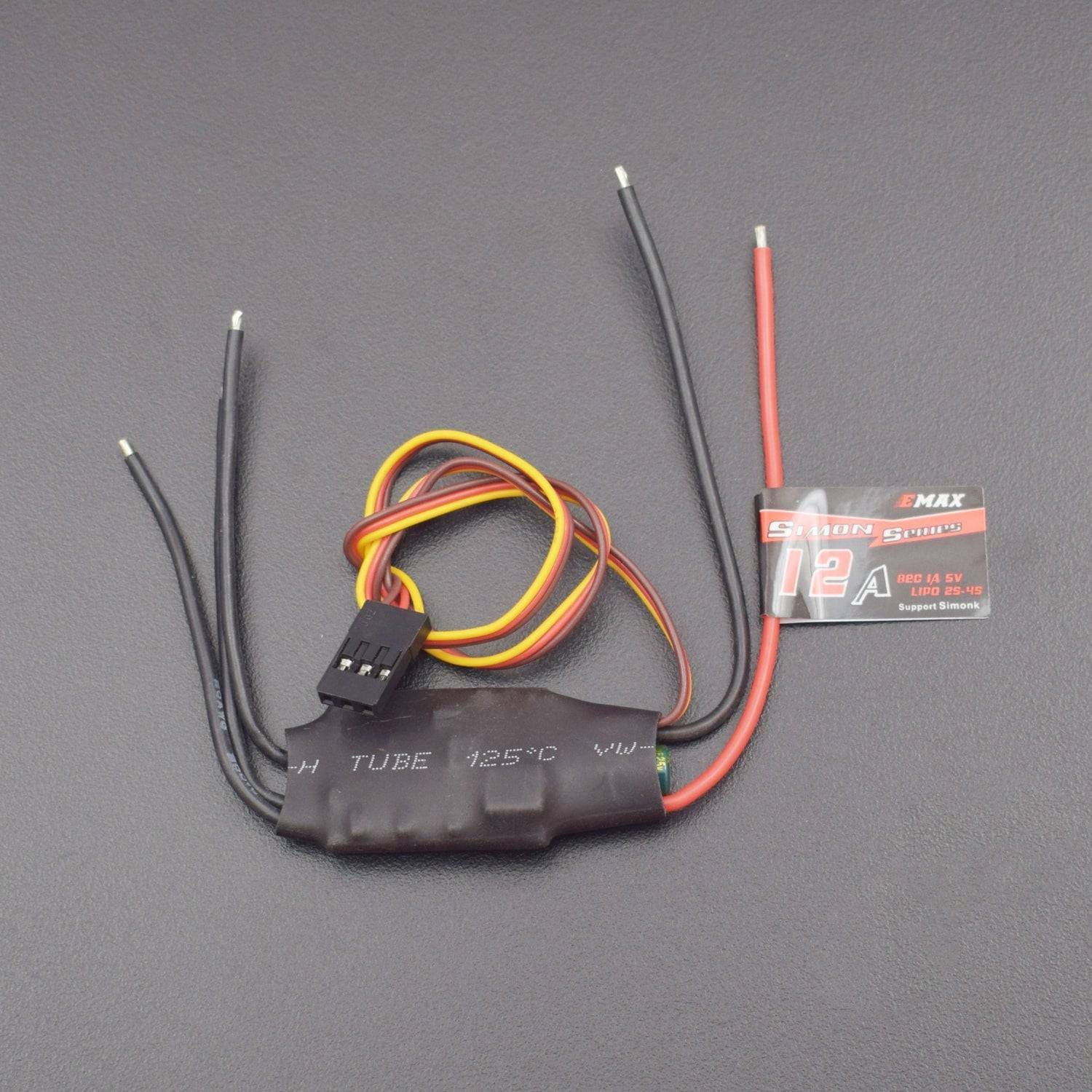 EMAX Simon Series 12A Brushless ESC Support Simonk Multirotor Parts Black - RS1314 - REES52