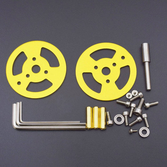 Aluminum Alloy All-metal Caterpillar Bearing Wheels Roller Tank Bear Tyre  - RS1465 - REES52