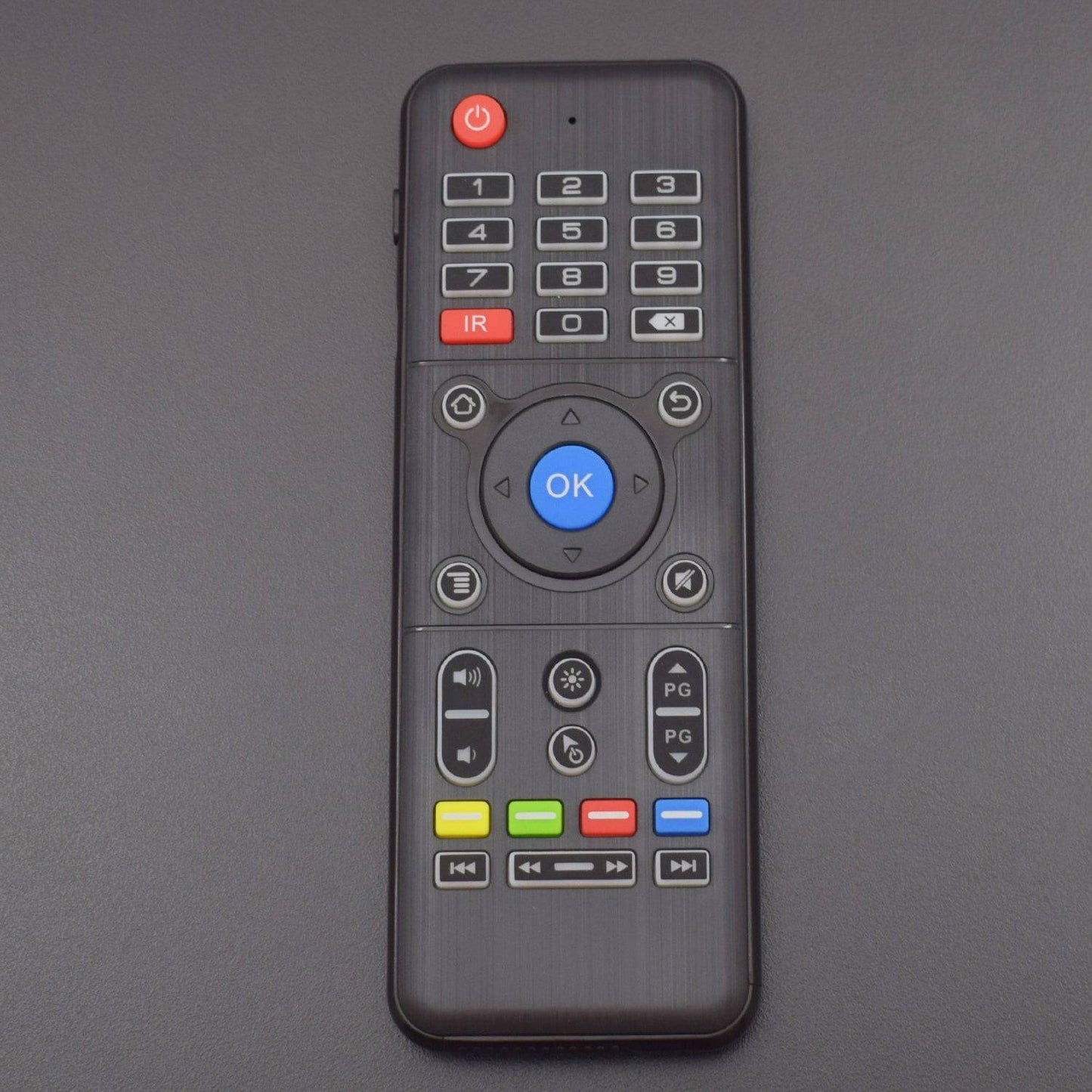 2.4GHz 6-Axis Backlit Version Fly Air Mouse Wireless Keyboard Full Touchpad Remote Control IR Learning - RS1289 - REES52