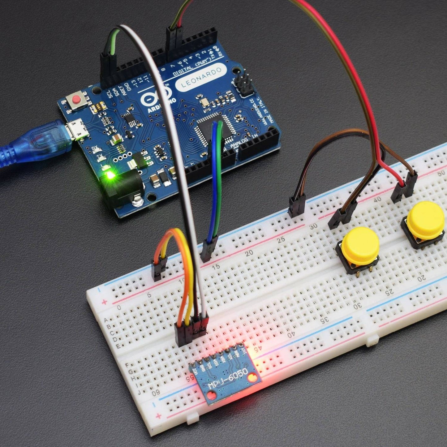 Make a Gesture control Air Mouse using MPU6050 Accelerometer with Arduino Leonardo - KT773 - REES52