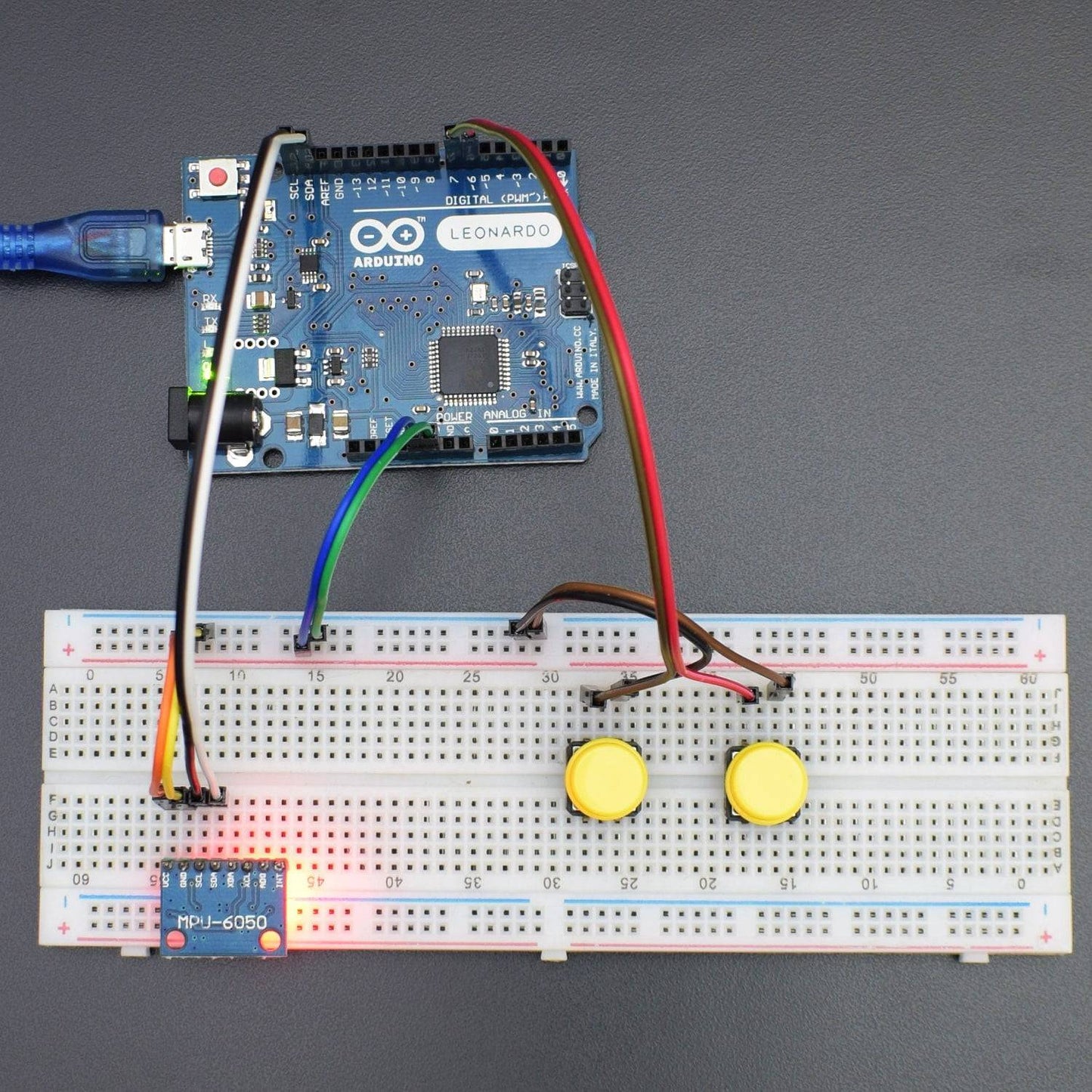 Make a Gesture control Air Mouse using MPU6050 Accelerometer with Arduino Leonardo - KT773 - REES52