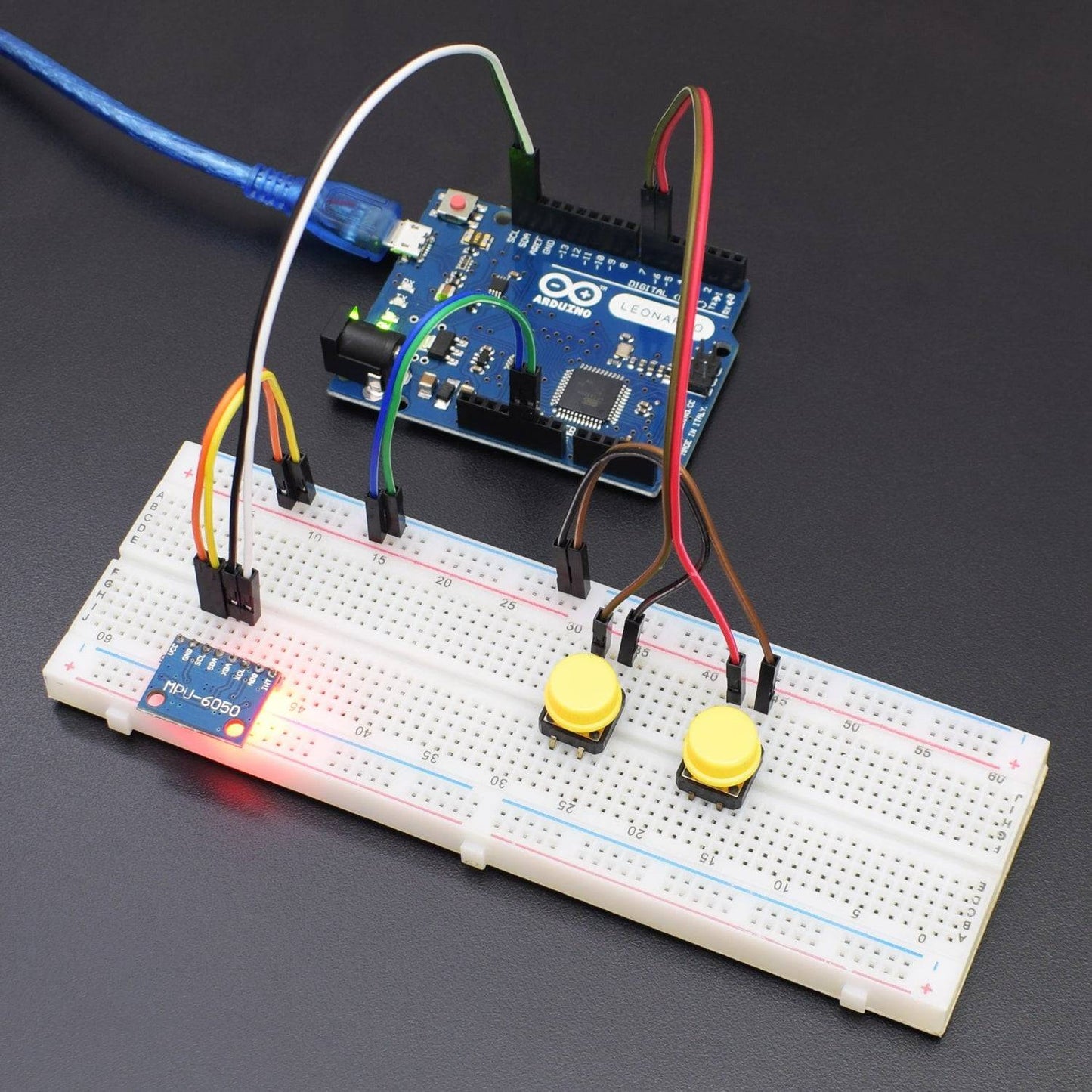 Make a Gesture control Air Mouse using MPU6050 Accelerometer with Arduino Leonardo - KT773 - REES52