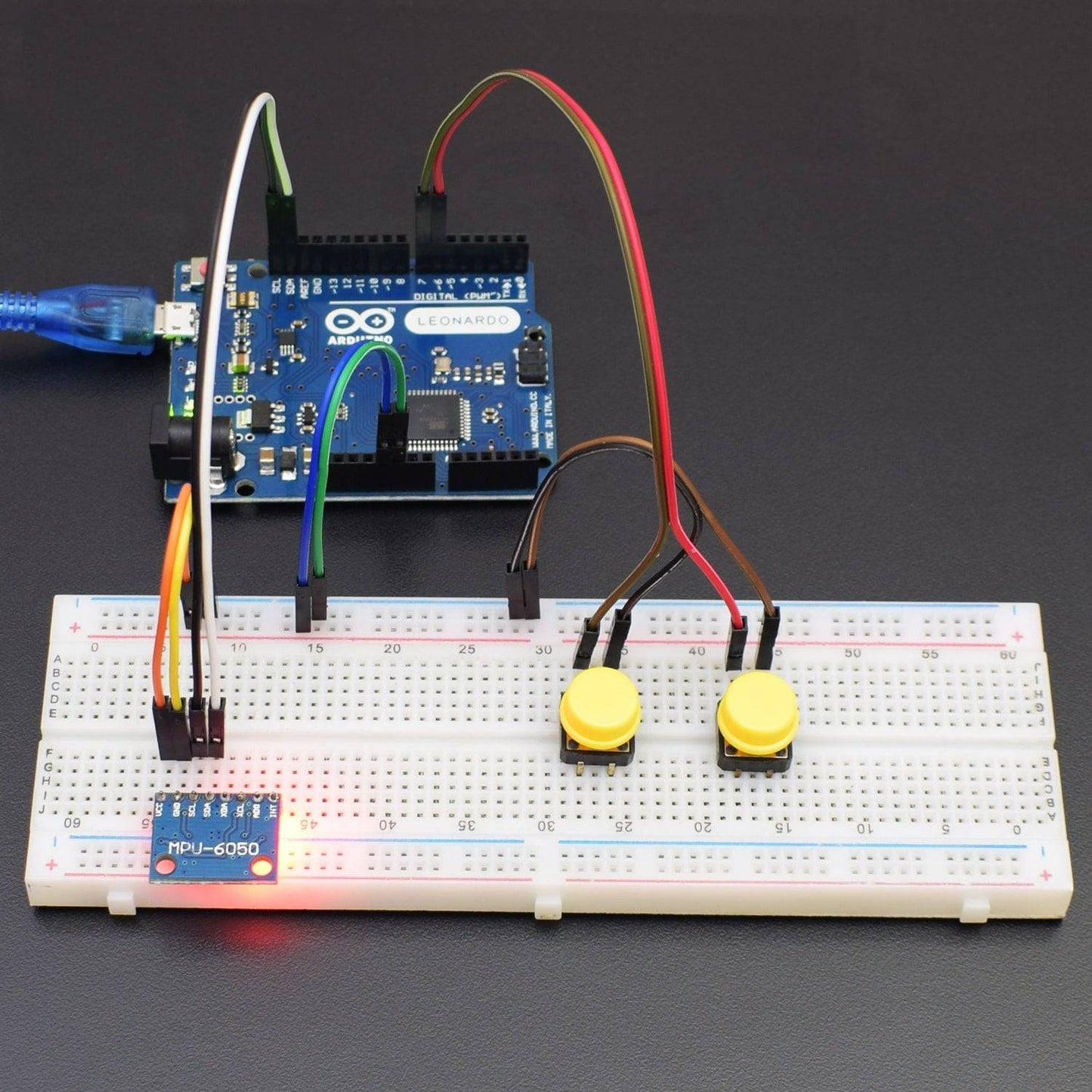 Make a Gesture control Air Mouse using MPU6050 Accelerometer with Arduino Leonardo - KT773 - REES52