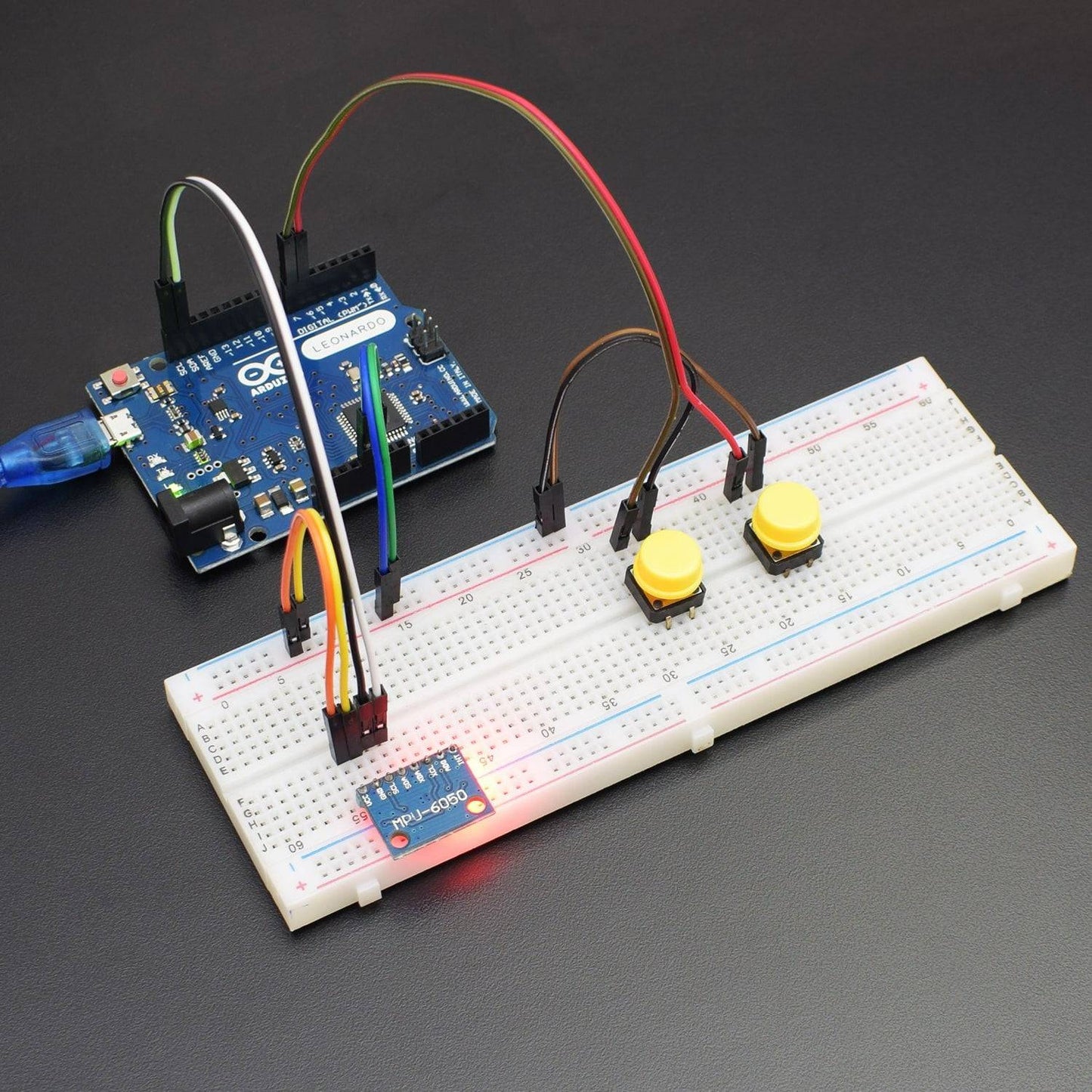 Make a Gesture control Air Mouse using MPU6050 Accelerometer with Arduino Leonardo - KT773 - REES52