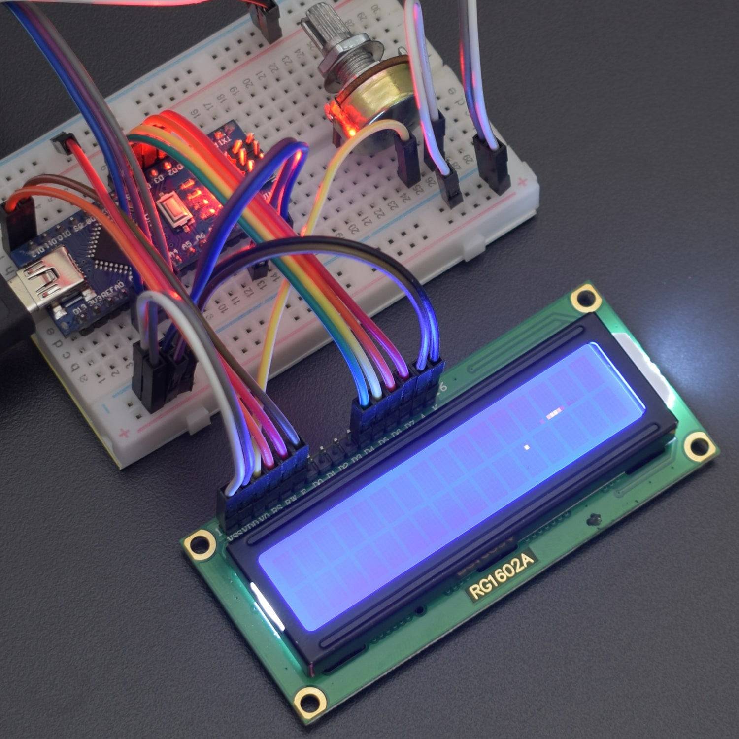 Make a Snake Maze game using 16*2 LCD and Joystick Module interfacing with Arduino Nano - KT877 - REES52
