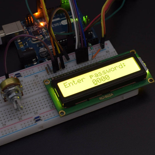 Access a 4 digit Passcode using joystick module and display the code on 16*2 Lcd interfacing with Arduino uno - KT986 - REES52