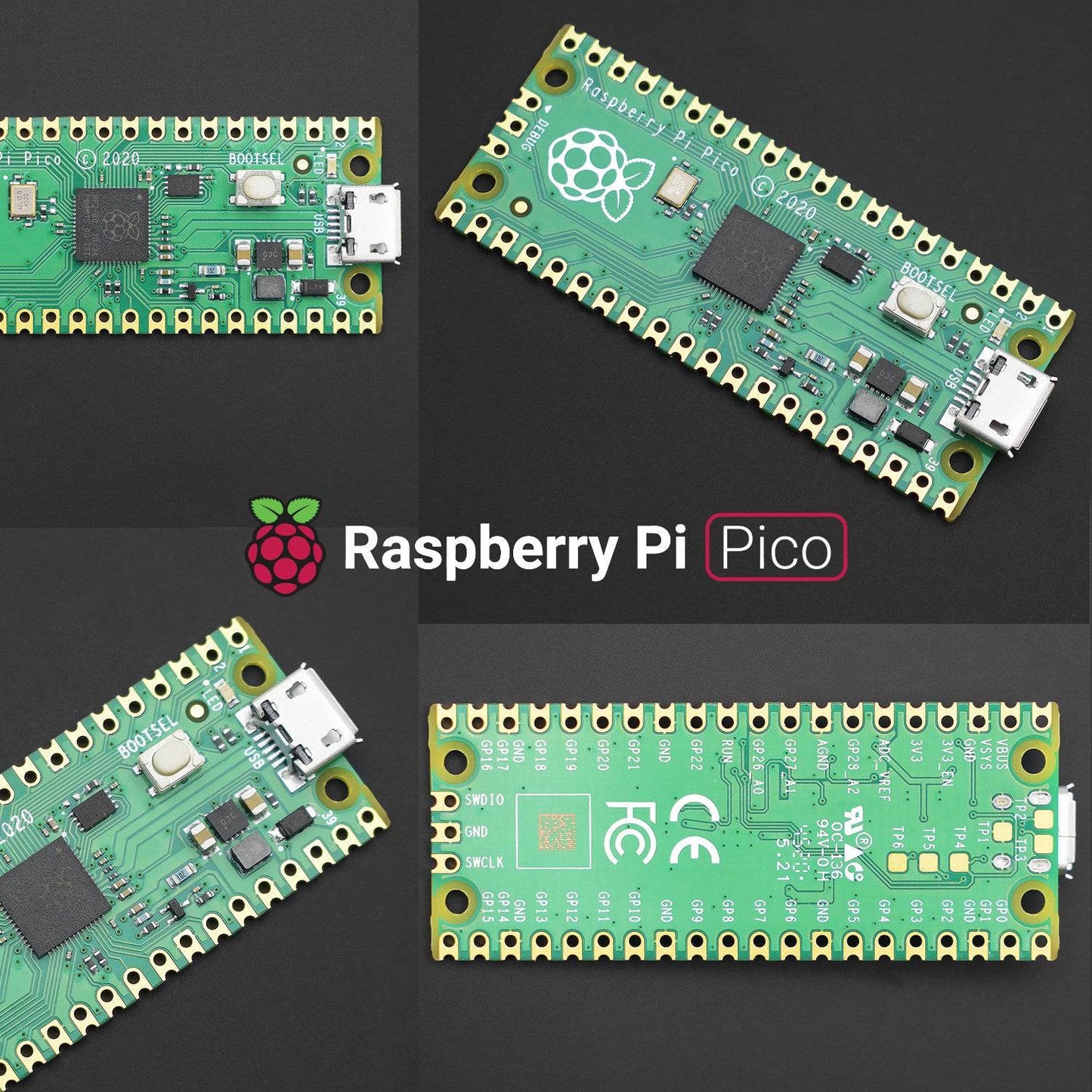 Raspberry Pi Pico (RP2040) Starter Kit for Raspberry Pi Pico microcontroller development Board- KT1272 - REES52