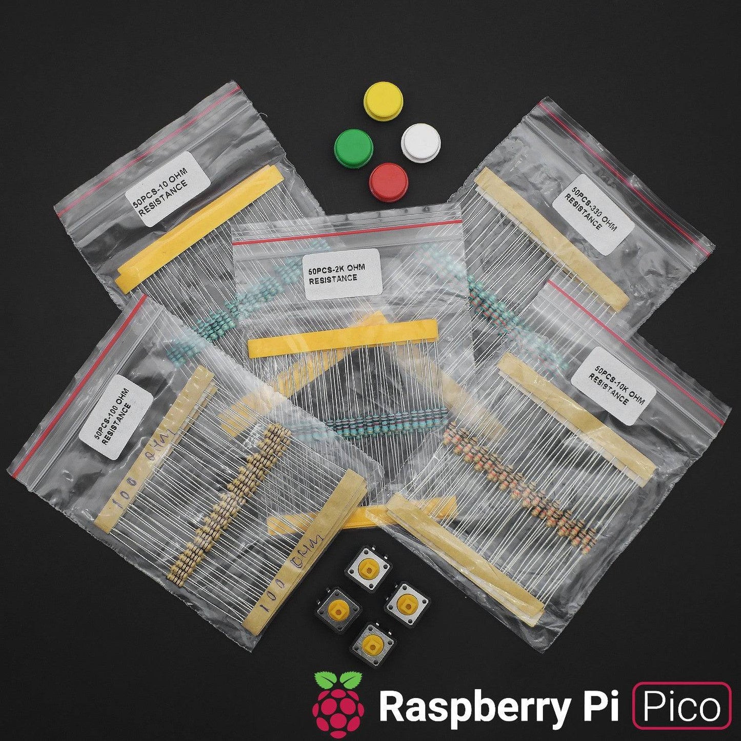 Raspberry Pi Pico (RP2040) Starter Kit for Raspberry Pi Pico microcontroller development Board- KT1272 - REES52