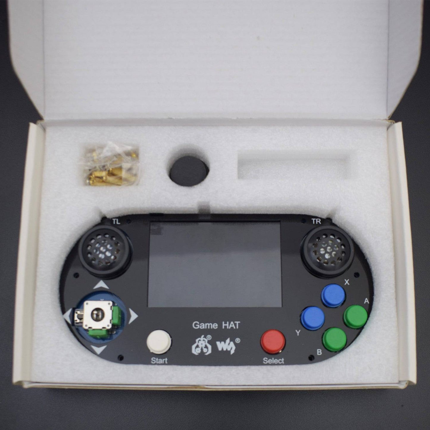 Waveshare Game HAT For Raspberry Pi 4, 3B+, 3B, Zero W 3.5 Inch IPS Screen 480x320 Resolution 60 Frame Experience - RS2394 - REES52