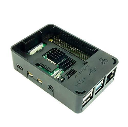 Raspberry Pi 4 Acrylic Case, Enclosure With Cooling Fan Slot For Raspberry Pi 4 B Plus - RS2448 - REES52