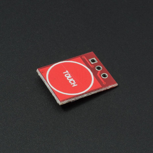 TTP223 Touch Key Switch Module Touching Button Self-Locking/No-Locking Capacitive Switches Single Channel (Red) - RS2607 - REES52