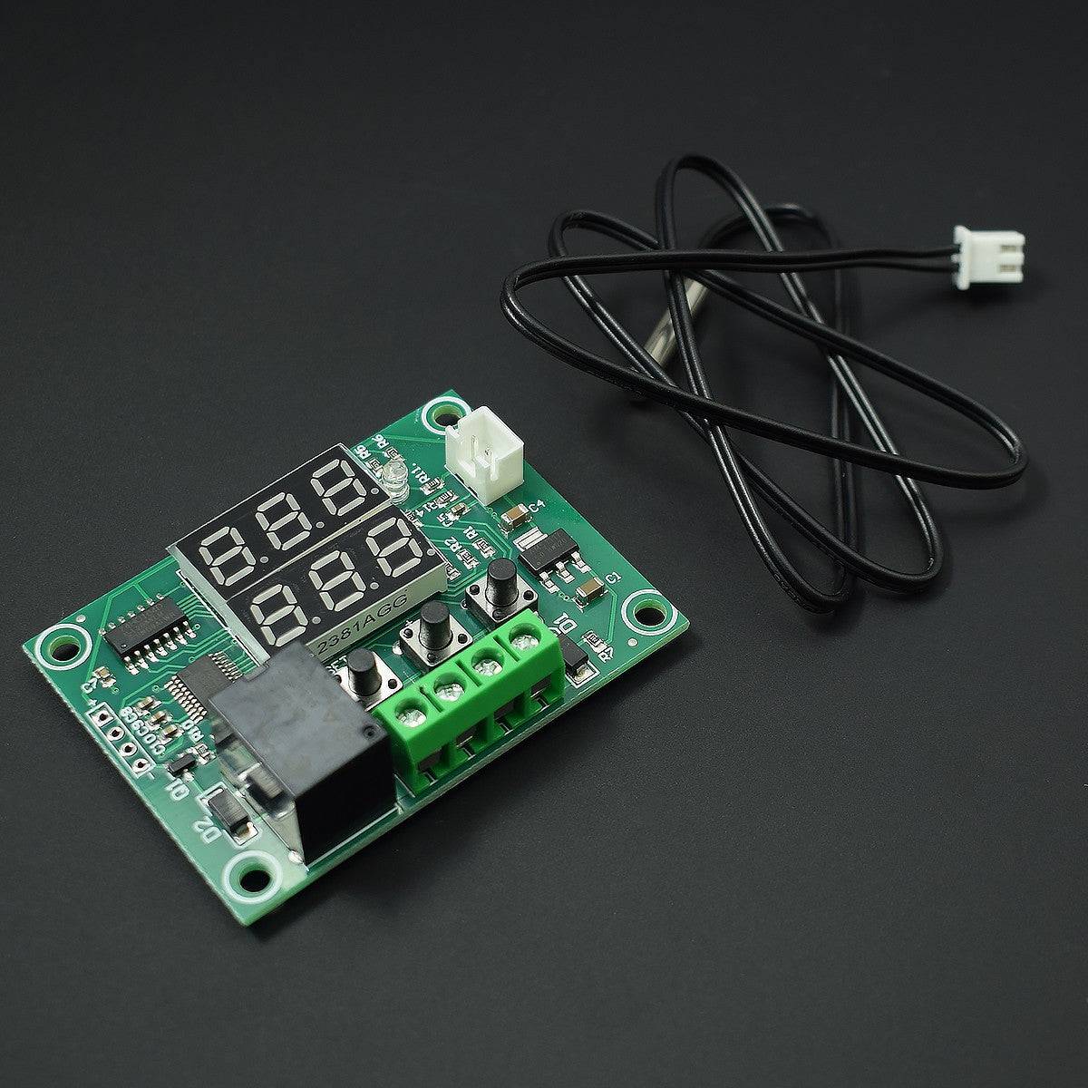 W1219 Digital Thermostat Module Temperature Controller Module Switch with  Waterproof NTC Probe Dual LED Display - RS2287