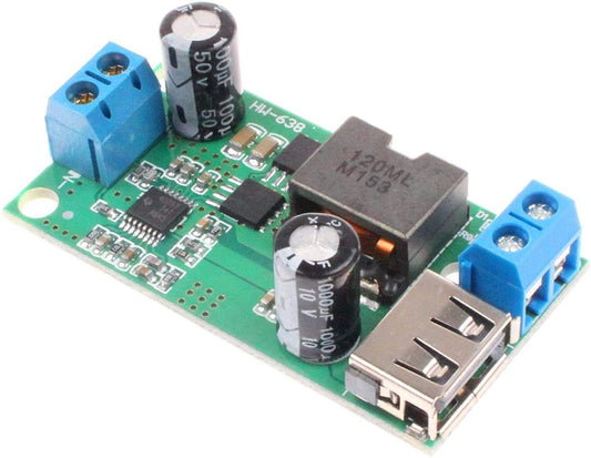 DC-DC 5A Buck Power Supply Module 9V 12V 24V 36V to 5V 5A 25W Regulated Power Converter Module- RS2517 - REES52