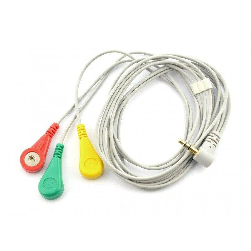 ECG Sensor Module with Cables and Electrodes and Pulse Sensor- RC005-SR011 - REES52