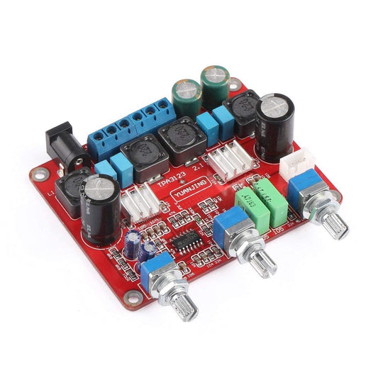 Digital Amplifier Board, Audio Amp Module DC 12V~24V TPA3123 Class D 50W Subwoofer 25W+25W 2.1 Channel - RS2568 - REES52