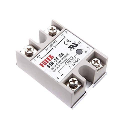 DC To AC SSR-25DA Solid State Relay Module 3-32 VDC /24-380VAC 25A- RS2586 ( RS3555 ) - REES52