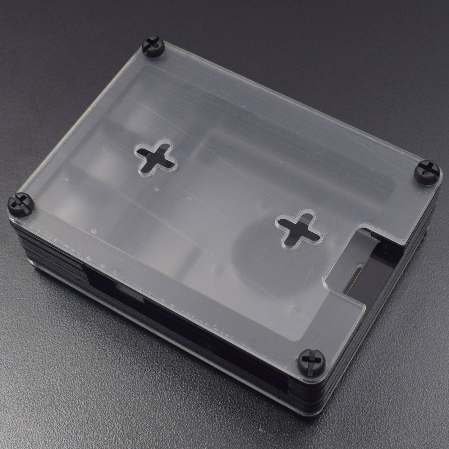 Raspberry Pi 4 7-Layer Acrylic Case Black And Transparent (Type - D) - RS2309 - REES52