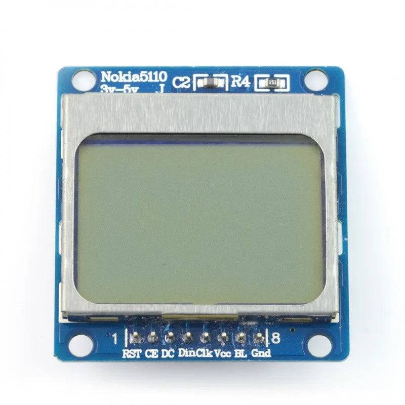 Nokia 5110 LCD Module Red Backlight - Arduino, ARM and other MCU - LD231 - REES52