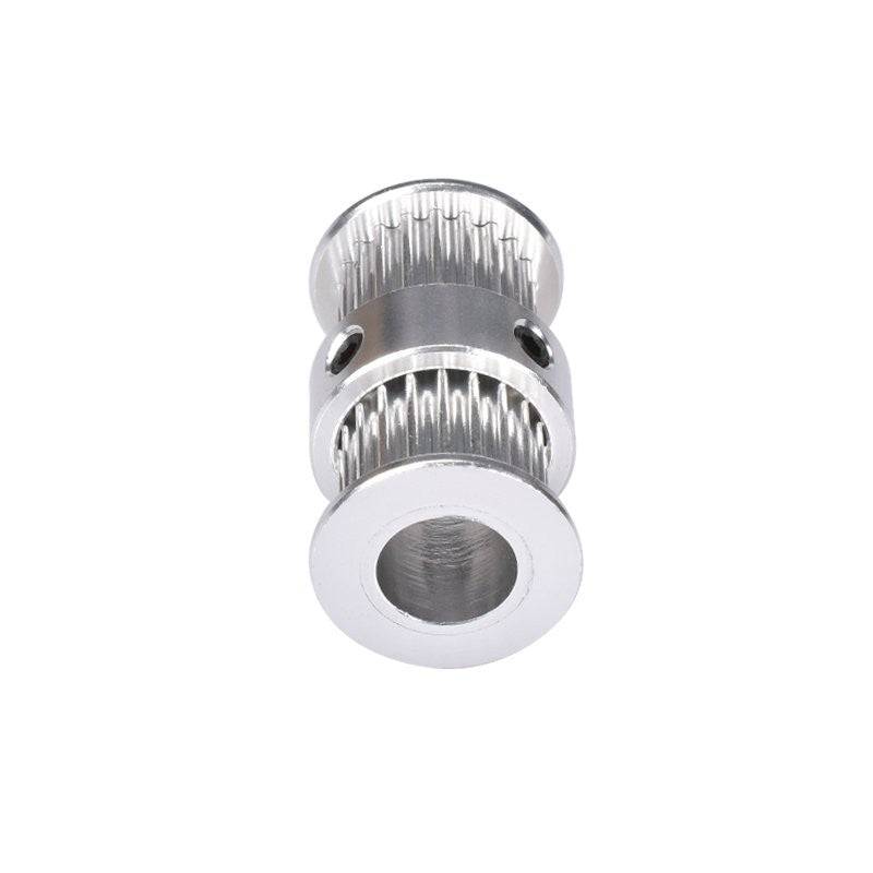 Aluminum GT2 Timing Double Head Pulley 20 Tooth 8mm Bore For 6mm Belt - RS3164 - REES52
