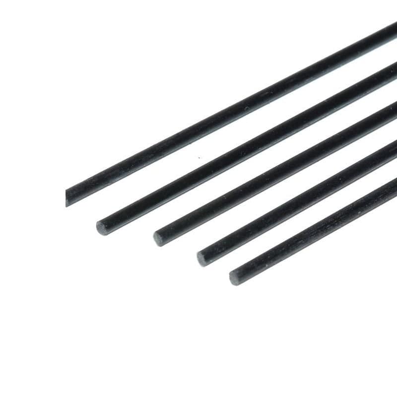 Pultruded Carbon Fiber Rod (Solid) 4mm x 1000mm - 2 PCS - RS3311 - REES52