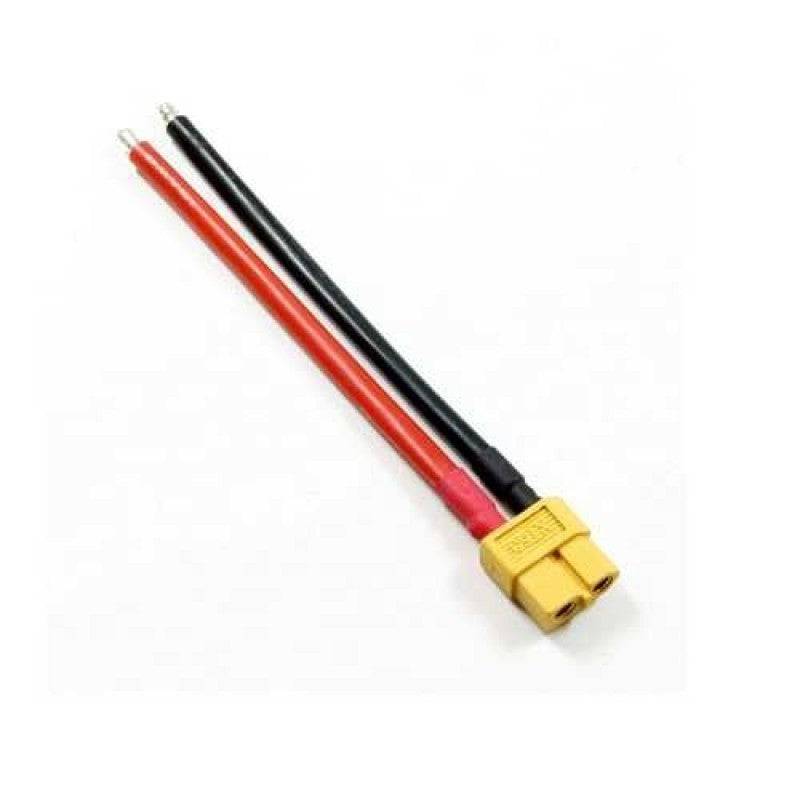SafeConnect XT60 Male with 14AWG Silicon Wire 10cm - RS3292 - REES52
