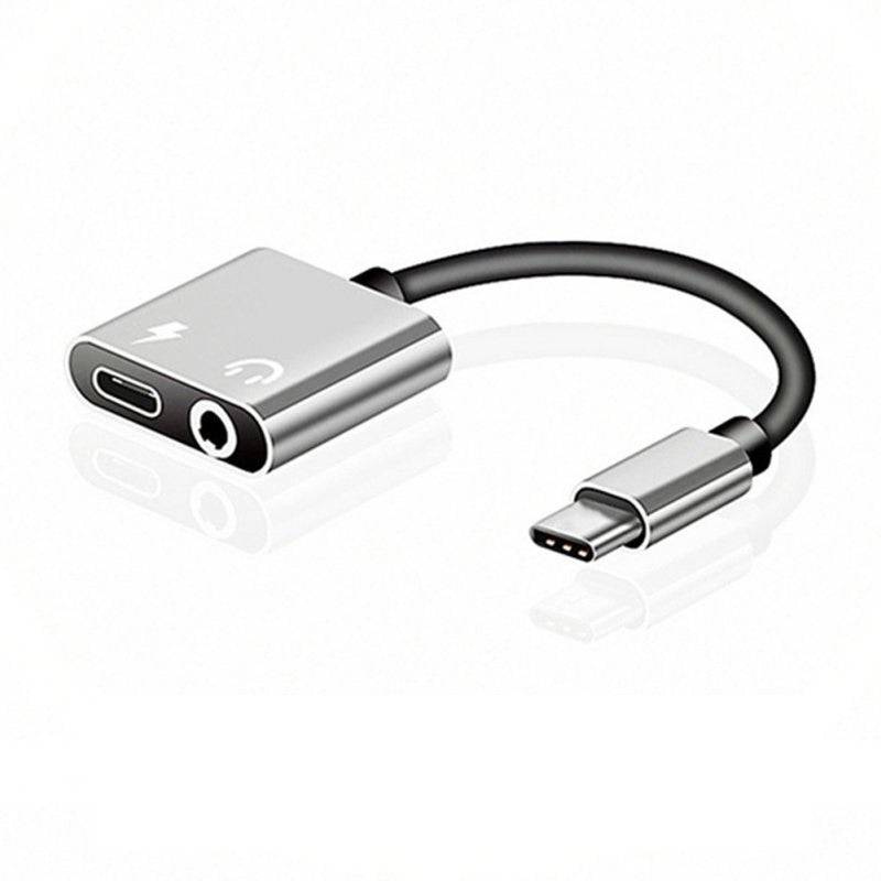 USB-C Type-C To 3.5Mm Jack Headphone Adapter with Charging support - RS3368 - REES52