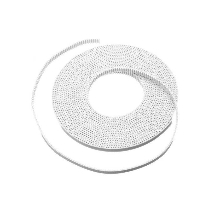 6mm GT2 Timing Belt White Open Timing Belt - 10 Meter