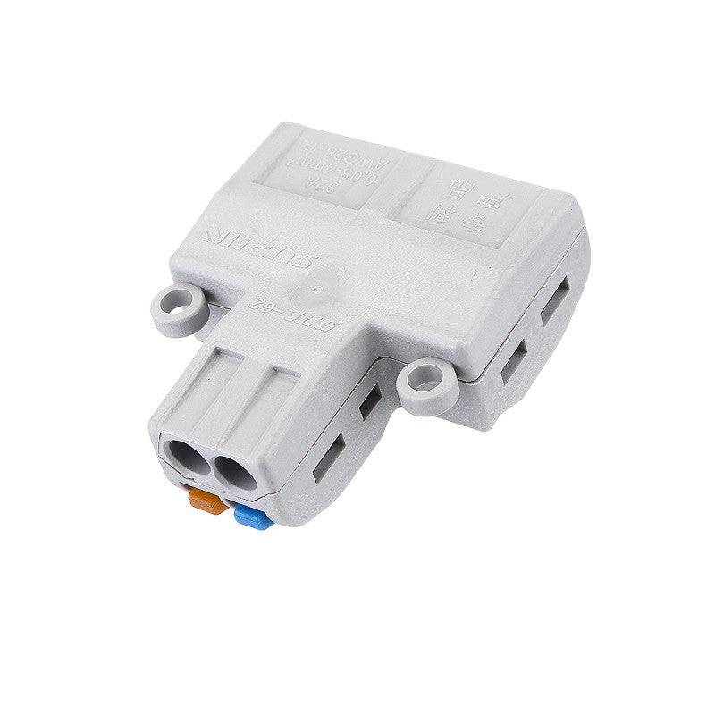 PCT-SPL-62 0.08-2.5mm 6:2 Pole Wire Connector Terminal Block with Spring Lock Lever for Cable Connection - RS3390 - REES52