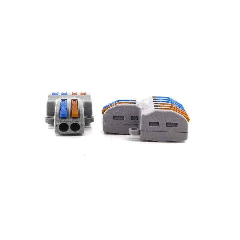 PCT-SPL-62 0.08-2.5mm 6:2 Pole Wire Connector Terminal Block with Spring Lock Lever for Cable Connection - RS3390 - REES52