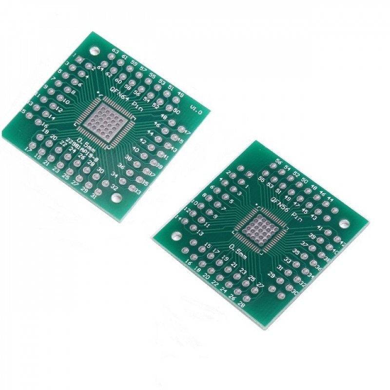 QFN 56 64 SMD TURN TO DIP PCB Adapter - RS3404 - REES52