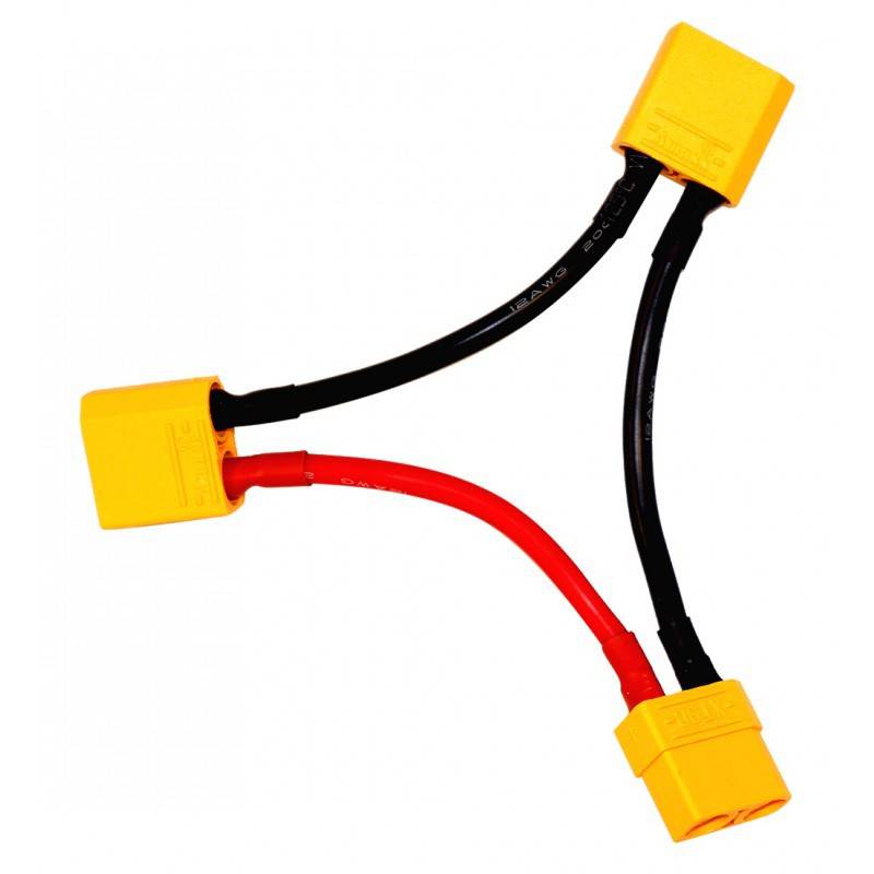 SafeConnect XT90 Battery Harness 10AWG for 2 Packs in Series - RS3549 - REES52