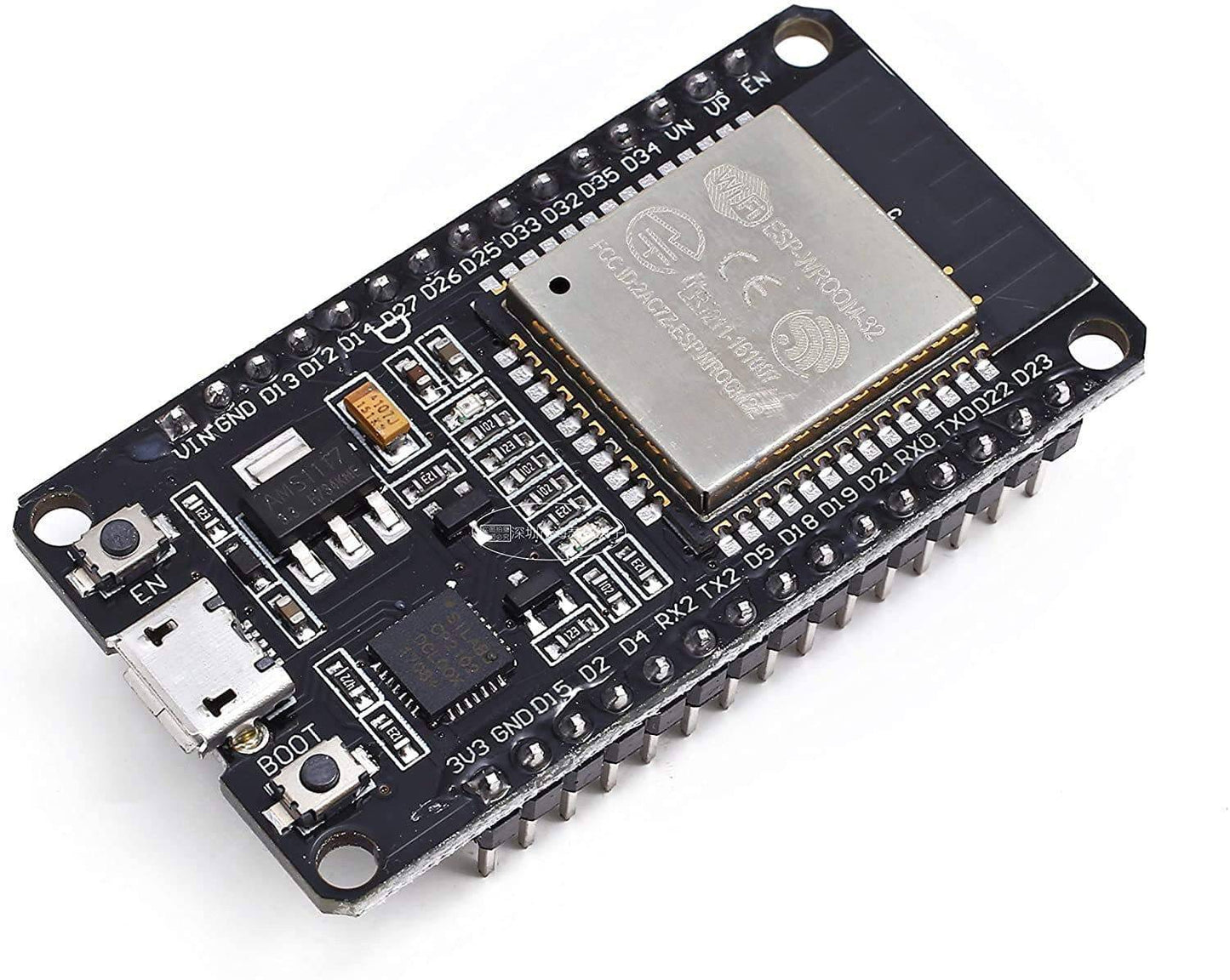 IOT ESP32 Development Board 2.4GHz Dual-Mode WiFi + Bluetooth Dual Cores ESP32s Antenna Module Board for Arduino IDE - AA137 - REES52