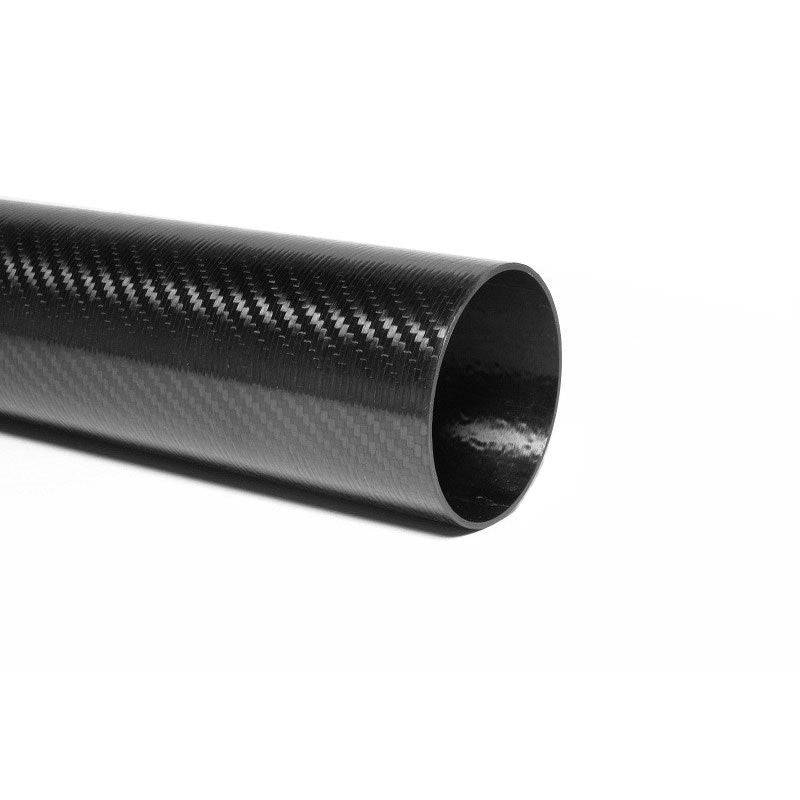 3K Roll-wrapped Carbon Fibre Tube (Hollow) 24mm(OD) x 22mm(ID) x 1000mm(L) - RS3383 - REES52