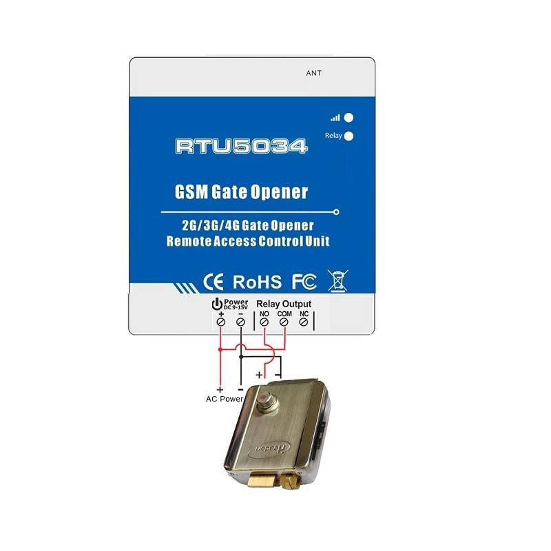 RTU5034 2G/3G/4G GSM Wireless Gate Opener Relay Switch Remote Control by Phone Call - RS3624 - REES52