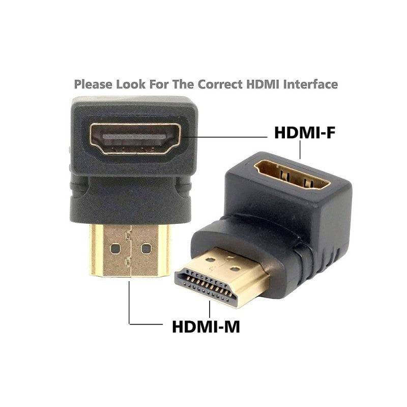 HDMI Female to HDMI Male Right Angle Adapter for Raspberry Pi 3 -RS3479 - REES52