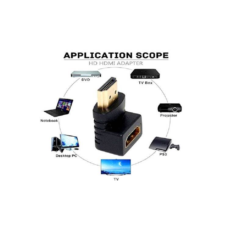 HDMI Female to HDMI Male Right Angle Adapter for Raspberry Pi 3 -RS3479 - REES52