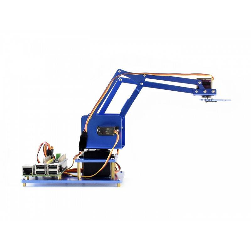 WAVESHARE 4-DOF Metal Robot Arm Kit for Raspberry Pi, Bluetooth / WiFi - RS2275 - REES52