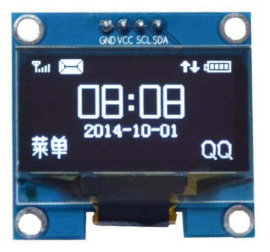 1.3" White 128x64 OLED LCD 4-Pin Display Module I2C IIC Serial Interface for Arduino - RS1185 - REES52