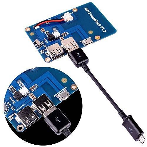 Lithium Battery Pack Power Extension Card with Switch for Raspberry Pi 3.2 Model B, 1 Model B + Pi Banana - RS1002 - REES52