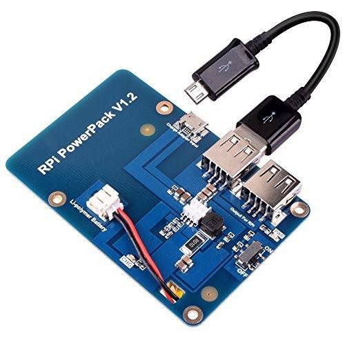 Lithium Battery Pack Power Extension Card with Switch for Raspberry Pi 3.2 Model B, 1 Model B + Pi Banana - RS1002 - REES52