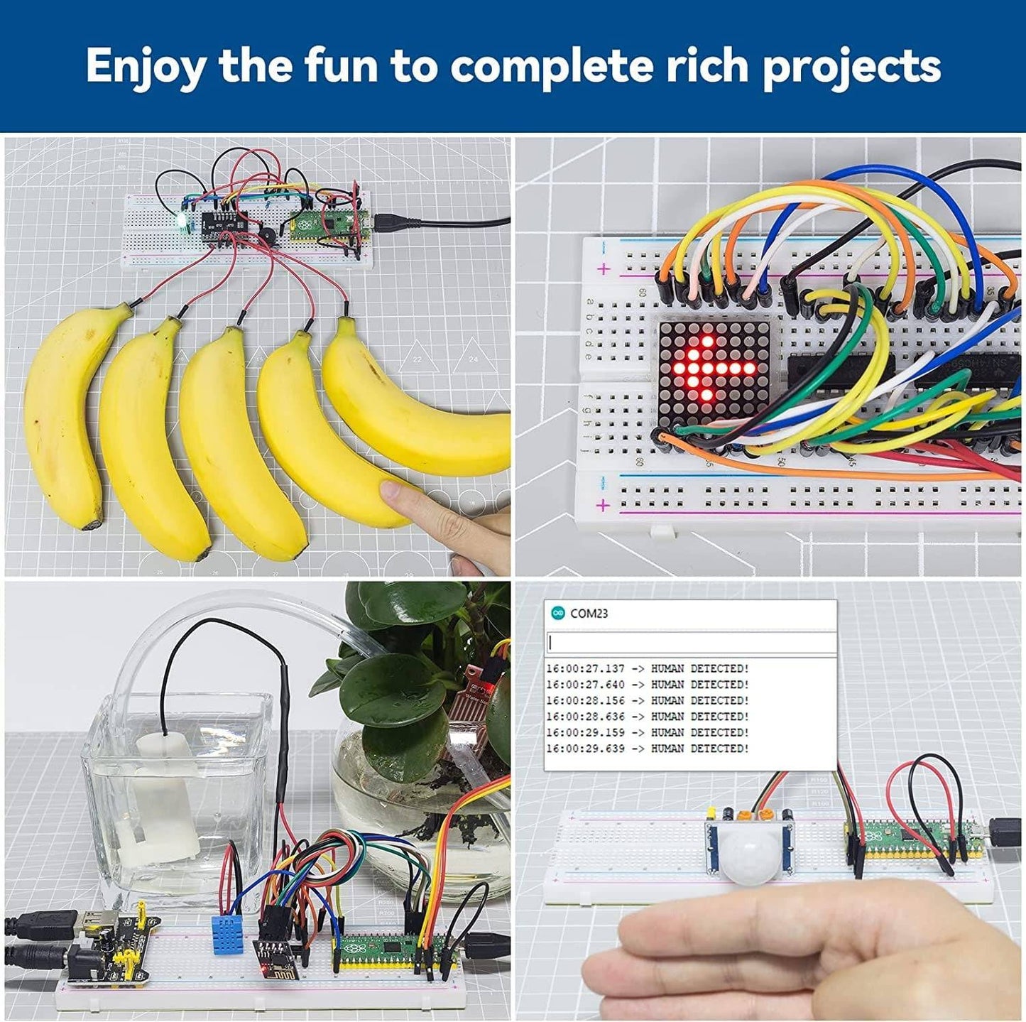 Raspberry Pi Pico Ultimate Starter Kit 32+ Items, 113 Projects, MicroPython, Piper Make and C/C++ - B0B7KC5WMS - REES52