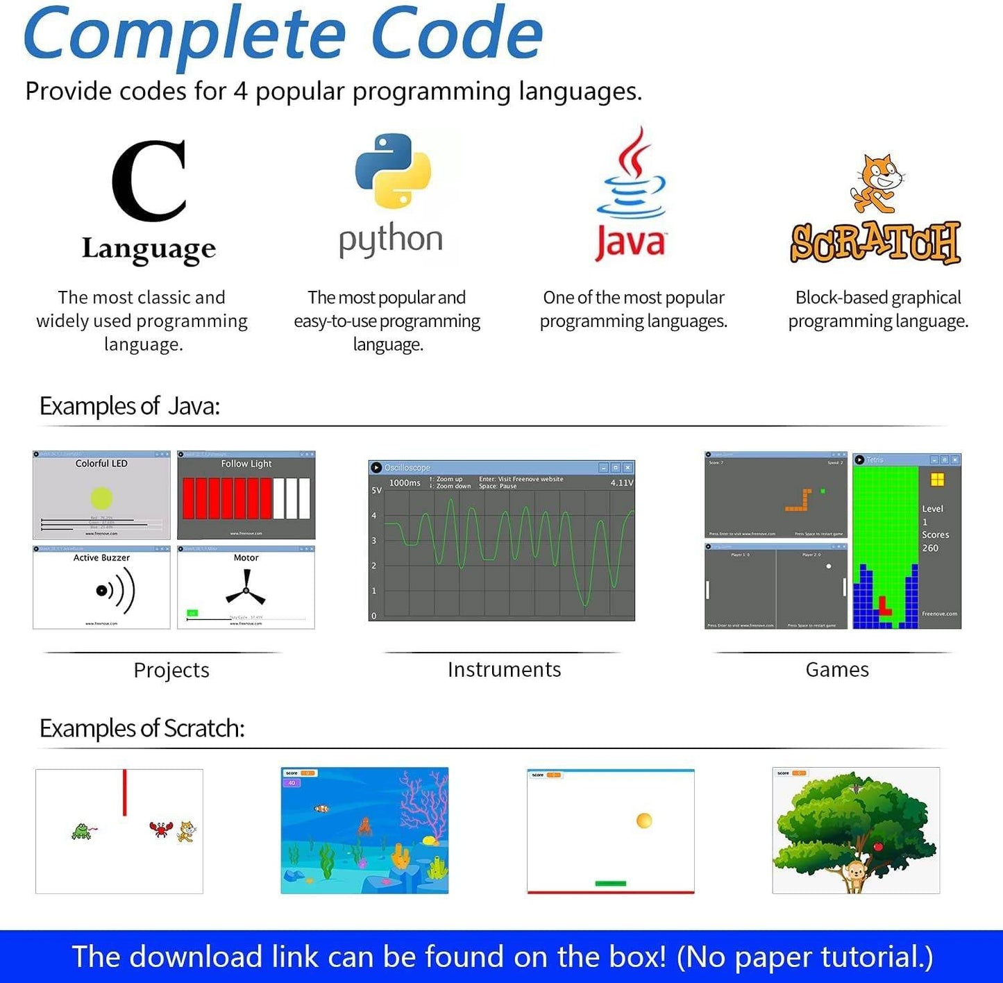 Ultimate Starter Kit for Raspberry Pi 4 B 3 B+ 400, 561-Page Detailed Tutorials, Python C Java Scratch Code- B09JV1CXBN - REES52