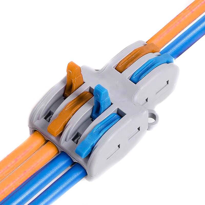 PCT-SPL-42 0.08-2.5mm 4:2 Pole Wire Connector Terminal Block with Spring Lock Lever for Cable Connection-RS3161 - REES52