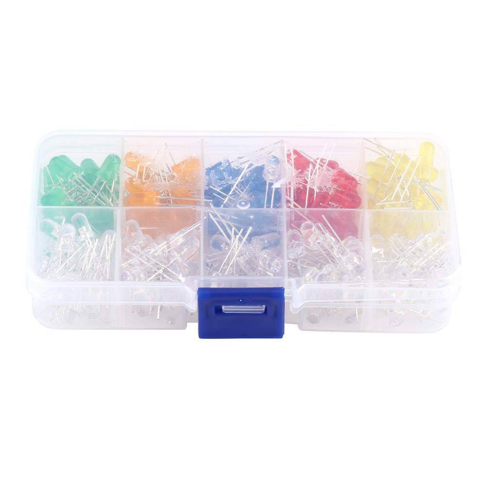 5mm Led Lights 300Pcs 3mm 5mm Light Emitting Diodes Set With Assorted Color 2-Pin Red 3 Mm Led