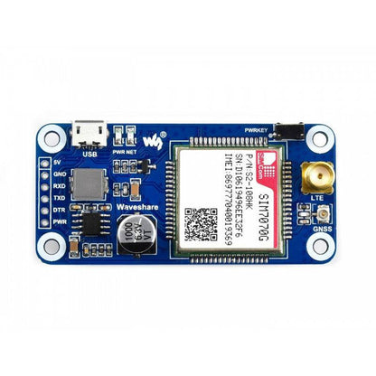 Waveshare SIM7070G NB-IoT / Cat-M / GPRS / GNSS HAT for Raspberry Pi, global band support - RS2053 - REES52
