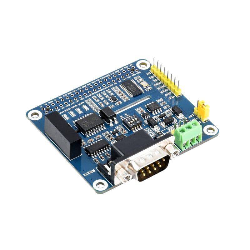 Waveshare Isolated RS485 RS232 Expansion HAT for Raspberry Pi, SPI Control -RS2047 - REES52