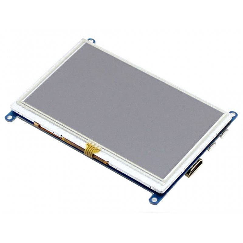 Waveshare 5inch Resistive Touch Screen LCD (B), 800×480, HDMI, Low Power Consumption - RS2118 - REES52